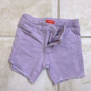 Purple denim shorts size 3T